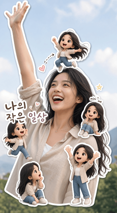 나의 일상에 미니미 추가